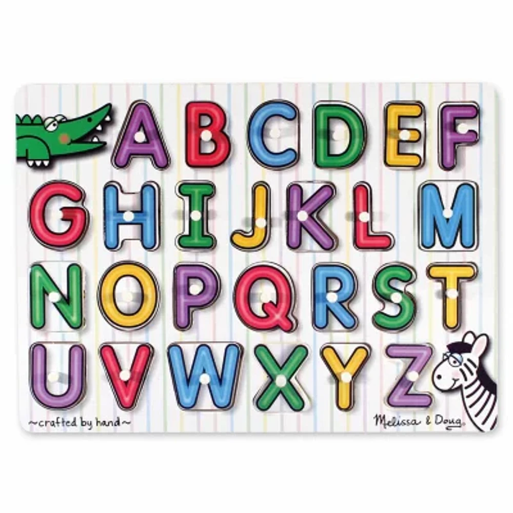 Melissa & Doug See-Inside Alphabet Peg Puzzle