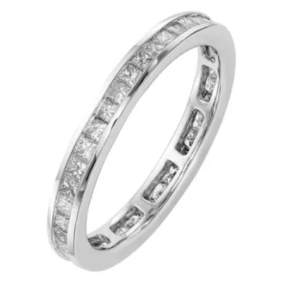 2.5MM 1 CT. T.W. Natural White Diamond 14K Gold Eternity Wedding Band