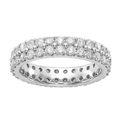 4.5MM 2 CT. T.W. Natural White Diamond 14K White Gold Anniversary Eternity Band