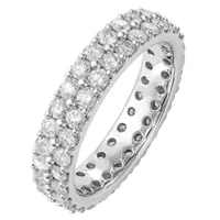 4.5MM 2 CT. T.W. Natural White Diamond 14K White Gold Anniversary Eternity Band