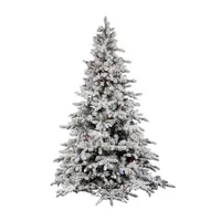 Vickerman 6 1/2 Foot Flocked Christmas Tree