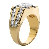 Mens 2 CT. T.W. White Cubic Zirconia 14K Gold Over Brass Round Fashion Ring