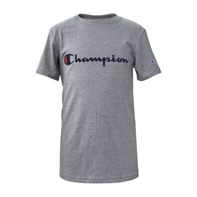 Champion Big Boys Crew Neck Short Sleeve Graphic T-Shirt