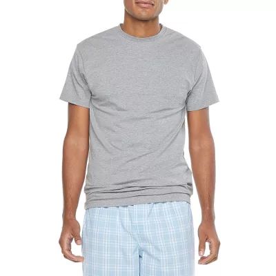 Stafford Dry + Cool Mens Pack Short Sleeve Crew Neck Moisture Wicking T-Shirt
