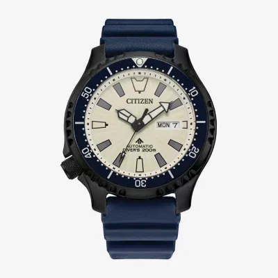 Citizen Mens Automatic Blue Strap Watch Ny0137-09a