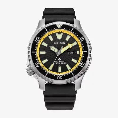 Citizen Mens Automatic Black Strap Watch Ny0130-08e