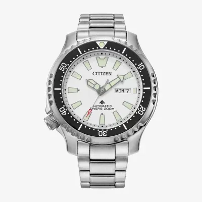 Citizen Automatics Mens Automatic Silver Tone Stainless Steel Bracelet Watch Ny0150-51a