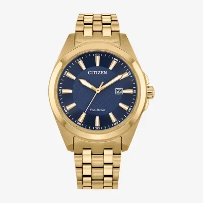 Citizen Dress/Classic Mens Gold Tone Stainless Steel Bracelet Watch Bm7532-54l
