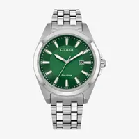 Citizen Dress/Classic Mens Silver Tone Stainless Steel Bracelet Watch Bm7530-50x