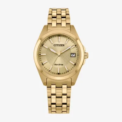 Citizen Dress/Classic Unisex Adult Gold Tone Stainless Steel Bracelet Watch Eo1222-50p