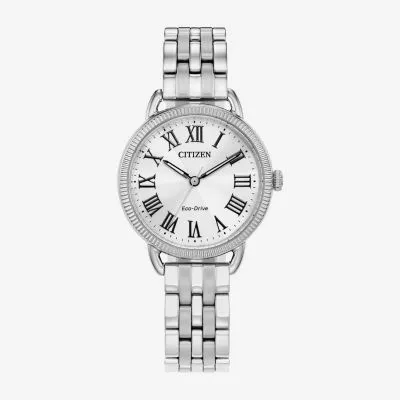 Citizen Dress/Classic Womens Silver Tone Stainless Steel Bracelet Watch Em1050-56a