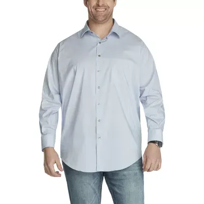 Van Heusen Big and Tall Mens Spread Collar Long Sleeve Stretch Fabric Wrinkle Free Dress Shirt
