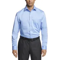 Van Heusen Ultra Flex Mens Regular Fit Wrinkle Free Long Sleeve Dress Shirt