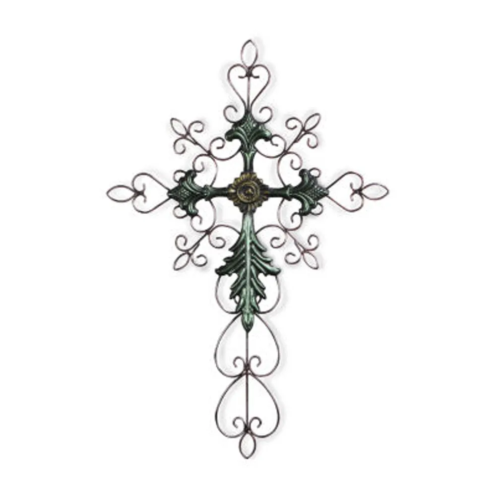 Cheungs 28" Tall Cross Metal Wall Art