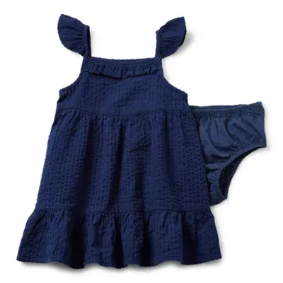 Okie Dokie Baby Girls 2-pc. Sleeveless Flutter Sleeve A-Line Dress