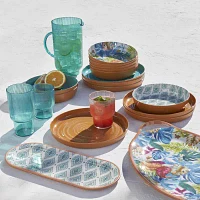 Turquoise Sun 4-pc. Dishwasher Safe Melamine Dinner Plates