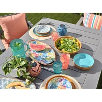 Turquoise Sun 15in Faux Rattan Natural 4-pc. Placemats