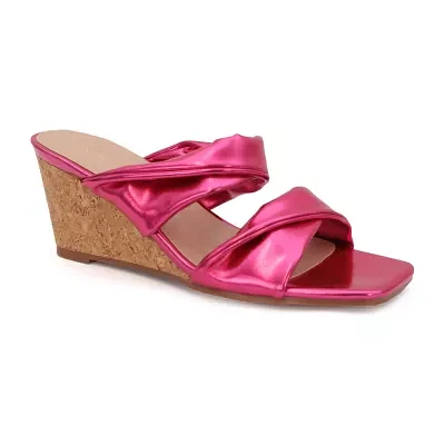 Yoki Womens Arlette-14 Square Slip-On Shoe