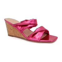 Yoki Womens Arlette-14 Square Slip-On Shoe
