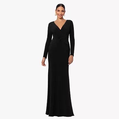 DJ Jaz Womens Long Sleeve Evening Gown