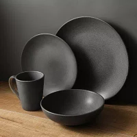 Stone + Lain Grao 16-pc. Stoneware Dinnerware Set