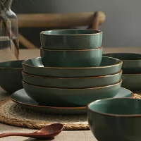 Stone + Lain Brasa 16-pc. Stoneware Dinnerware Set