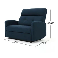 Halima Upholstery Track-Arm Loveseat