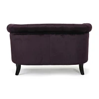 Milani Roll-Arm Upholstered Loveseat