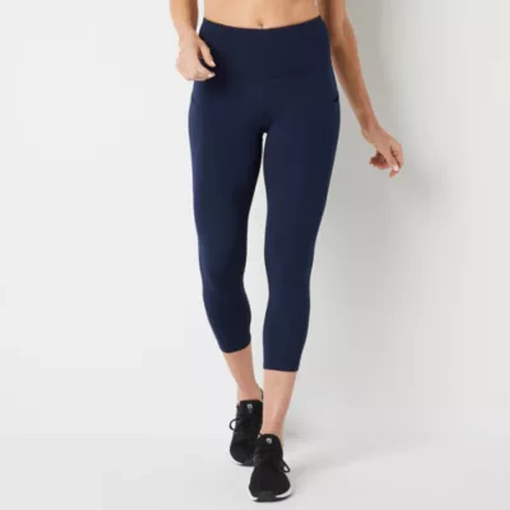 Xersion EverUltra Womens High Rise Quick Dry Cropped Legging