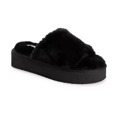 Muk Luks Platform Womens Slip-On Slippers