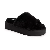 Muk Luks Platform Womens Slip-On Slippers