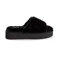 Muk Luks Platform Womens Slip-On Slippers