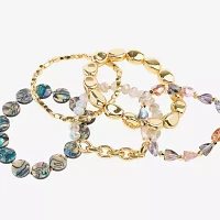 Bijoux Bar Gold Tone 5-pc. 7.5 Inch Bracelet Set