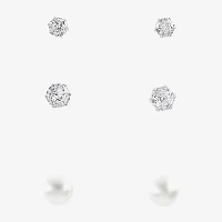 Sparkle Allure Light Up Box 4-pc. Cubic Zirconia Pure Silver Over Brass Round Jewelry Set