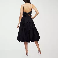 Premier Amour Womens Sleeveless Midi Fit + Flare Dress