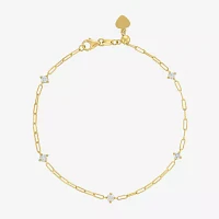 Diamond Addiction (G-H / I1-I2) 10K Gold 7.25 Inch Link Round Chain Bracelet