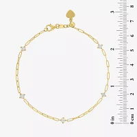 Diamond Addiction (G-H / I1-I2) 10K Gold 7.25 Inch Link Round Chain Bracelet