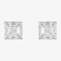 (H-I / Vs2-Si1) 4 CT. T.W. Lab Grown White Diamond 14K White Gold 7mm Stud Earrings
