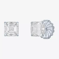 (H-I / Vs2-Si1) 4 CT. T.W. Lab Grown White Diamond 14K White Gold 7mm Stud Earrings