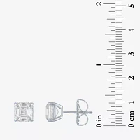 (H-I / Vs2-Si1) 4 CT. T.W. Lab Grown White Diamond 14K White Gold 7mm Stud Earrings