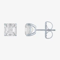 (H-I / Vs2-Si1) 4 CT. T.W. Lab Grown White Diamond 14K White Gold 7mm Stud Earrings