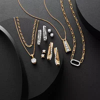 Yes, Please! (G-H / I1-I2) Womens Diamond Accent Lab Grown White Diamond 14K Gold Over Silver Pendant Necklace