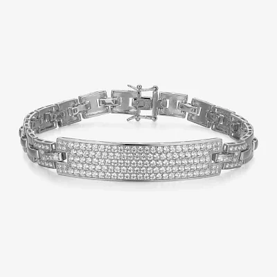 Sterling Silver 8 / Inch Solid Link Round Link Bracelet