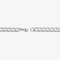 Sterling Silver 8 Inch Solid Link Round Link Bracelet