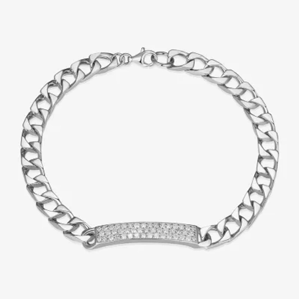 Sterling Silver 8 Inch Solid Link Round Link Bracelet