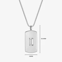 Mens 2 1/2 CT. T.W. Cubic Zirconia Sterling Silver Pendant Necklaces