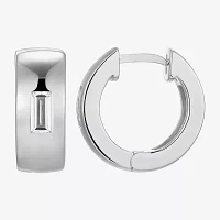 5/8 CT. T.W. Cubic Zirconia Sterling Silver 15.1mm Hoop Earrings