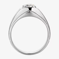 Mens 1 3/4 CT. T.W. Cubic Zirconia Sterling Silver Round Solitaire Fashion Ring