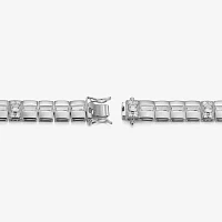 Sterling Silver 8 1/2 Inch Solid Link Round Link Bracelet