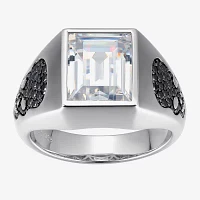 Mens 8 3/8 Ct. T.W. Cubic Zirconia Sterling Silver Round Fashion Ring